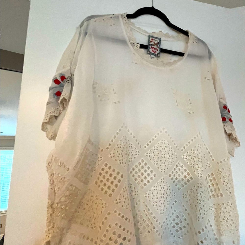 Johnnie Was Women’s Ecru color Top